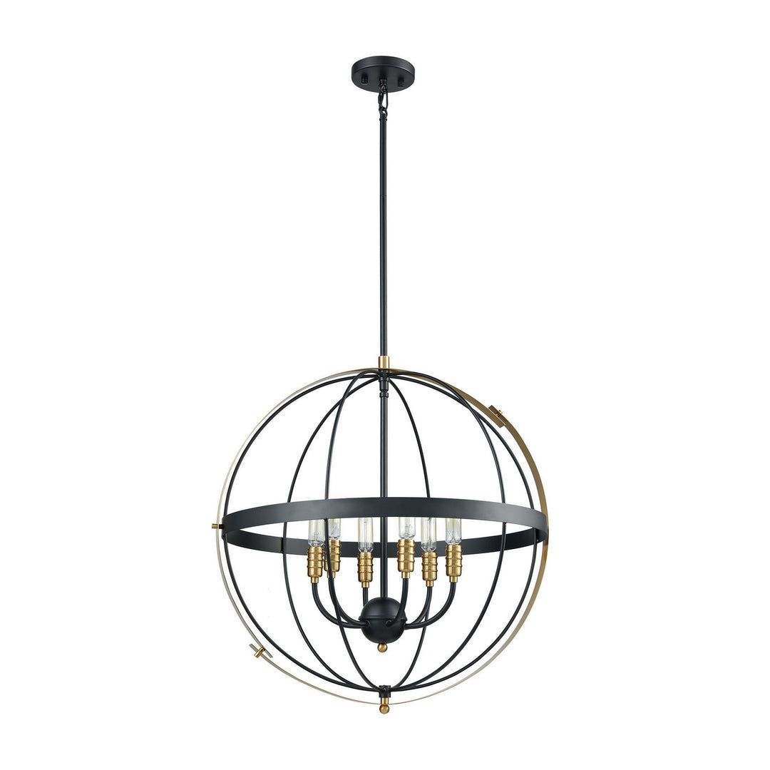 Elk Caldwell 15286/6 Pendant Light - Matte Black