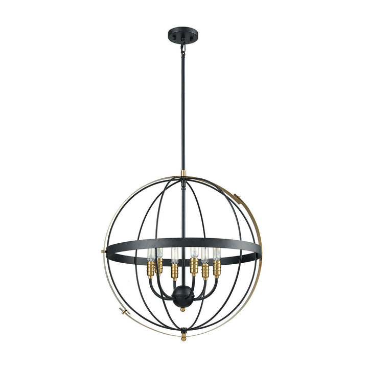 Elk Caldwell 15286/6 Pendant Light - Matte Black