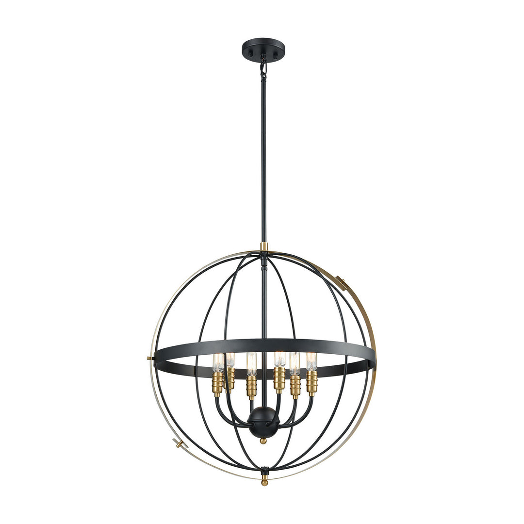 Elk Caldwell 15286/6 Pendant Light - Matte Black