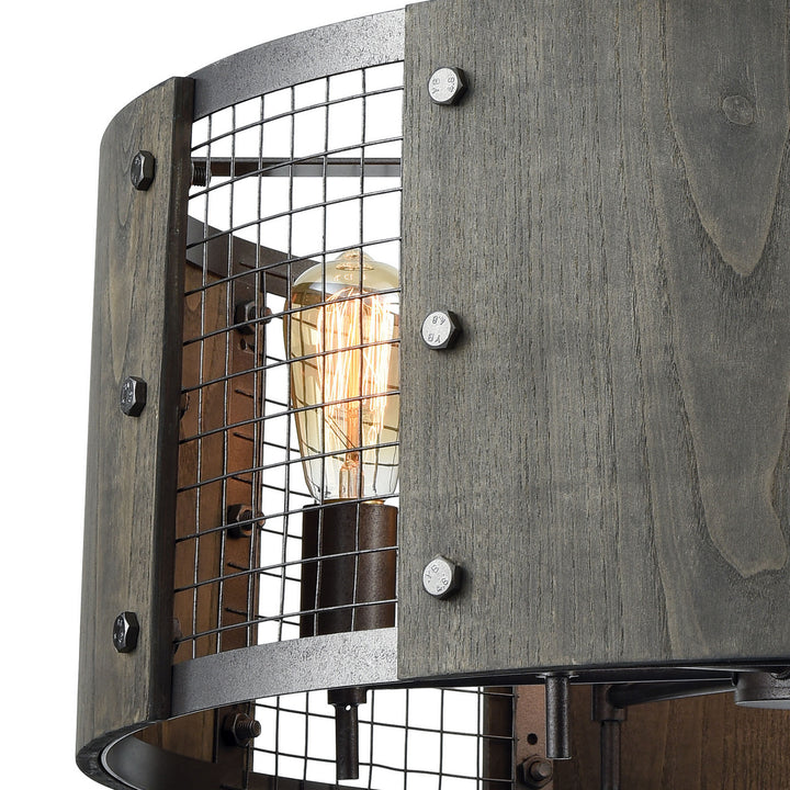 Elk Halstead 15322/6 Pendant Light - Ash Gray