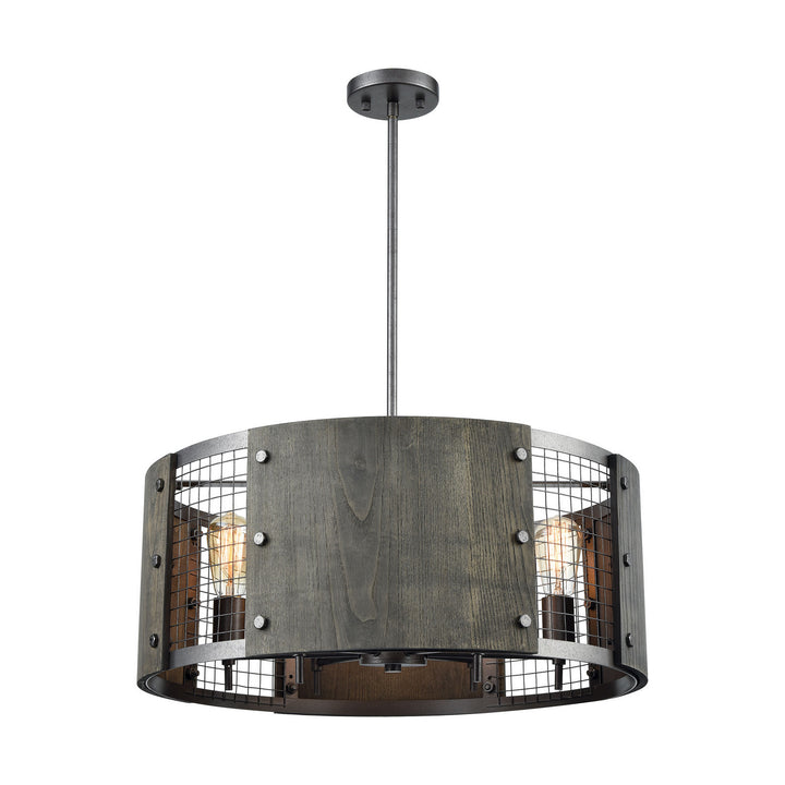 Elk Halstead 15322/6 Pendant Light - Ash Gray