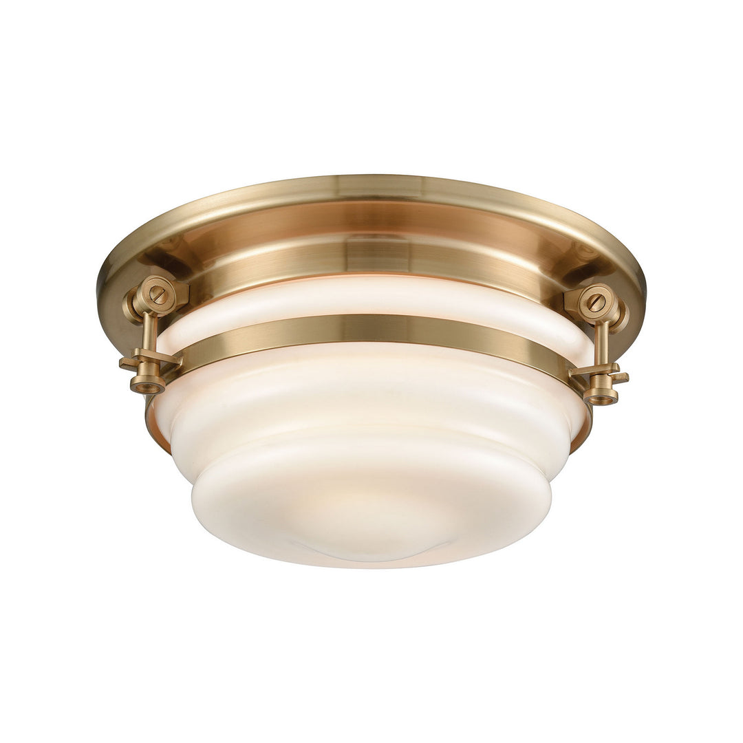 Elk Riley 16093/2 Ceiling Light - Satin Brass