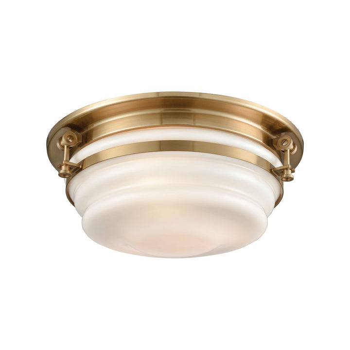 Elk Riley 16094/3 Ceiling Light - Satin Brass