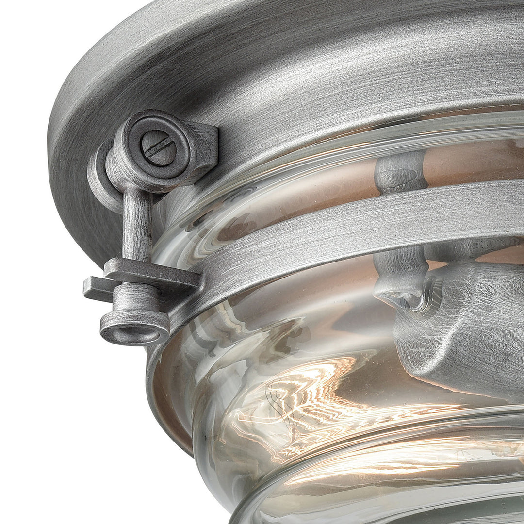 Elk Riley 16103/2 Ceiling Light - Weathered Zinc