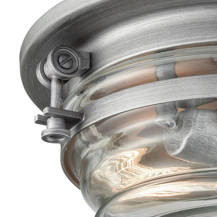 Elk Riley 16103/2 Ceiling Light - Weathered Zinc