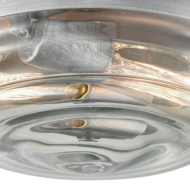 Elk Riley 16103/2 Ceiling Light - Weathered Zinc
