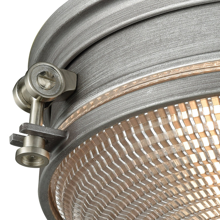 Elk Sylvester 16123/2 Ceiling Light - Weathered Zinc