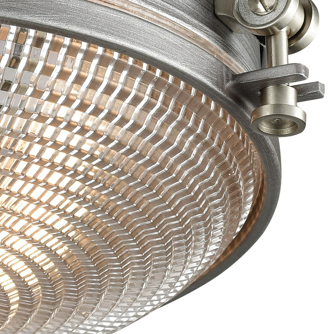 Elk Sylvester 16123/2 Ceiling Light - Weathered Zinc
