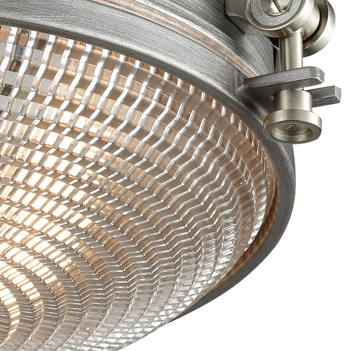 Elk Sylvester 16123/2 Ceiling Light - Weathered Zinc