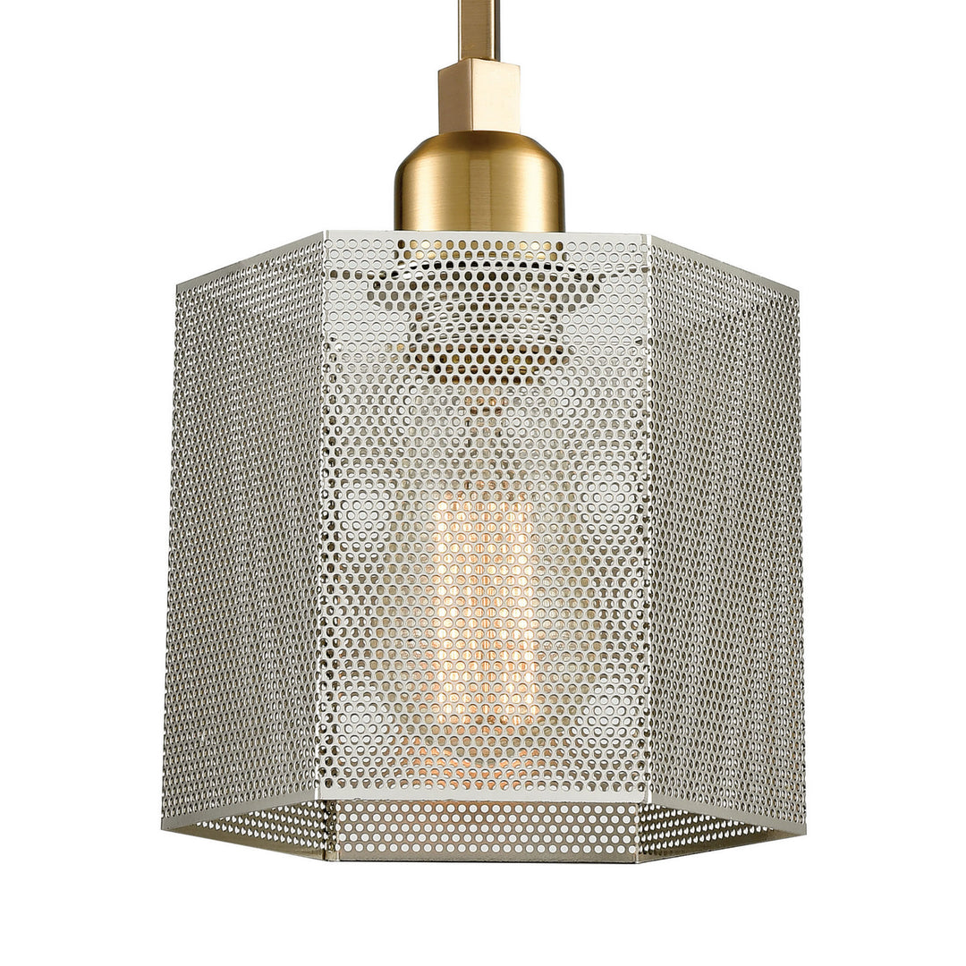 Elk Compartir 21112/1 Pendant Light - Polished Nickel