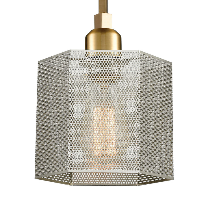 Elk Compartir 21112/1 Pendant Light - Polished Nickel
