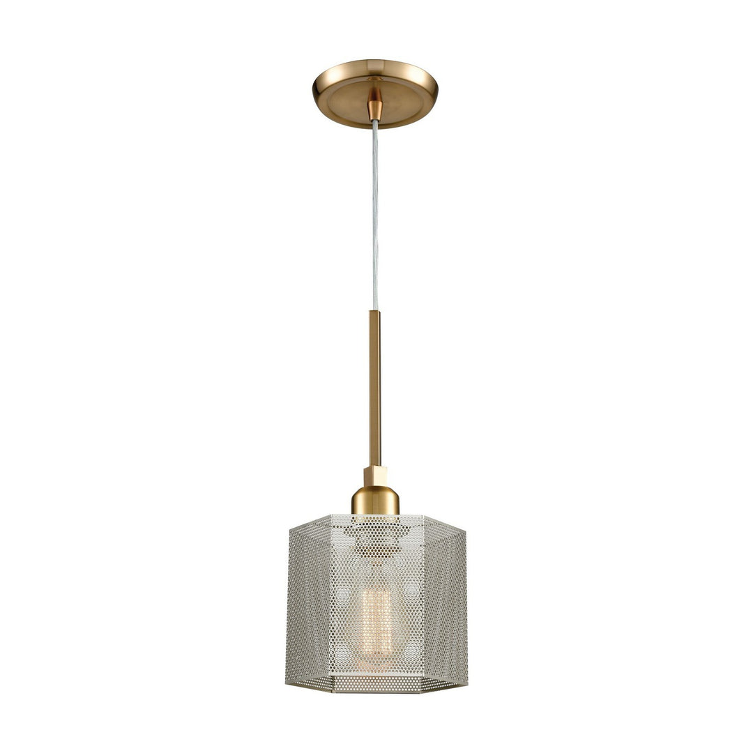 Elk Compartir 21112/1 Pendant Light - Polished Nickel
