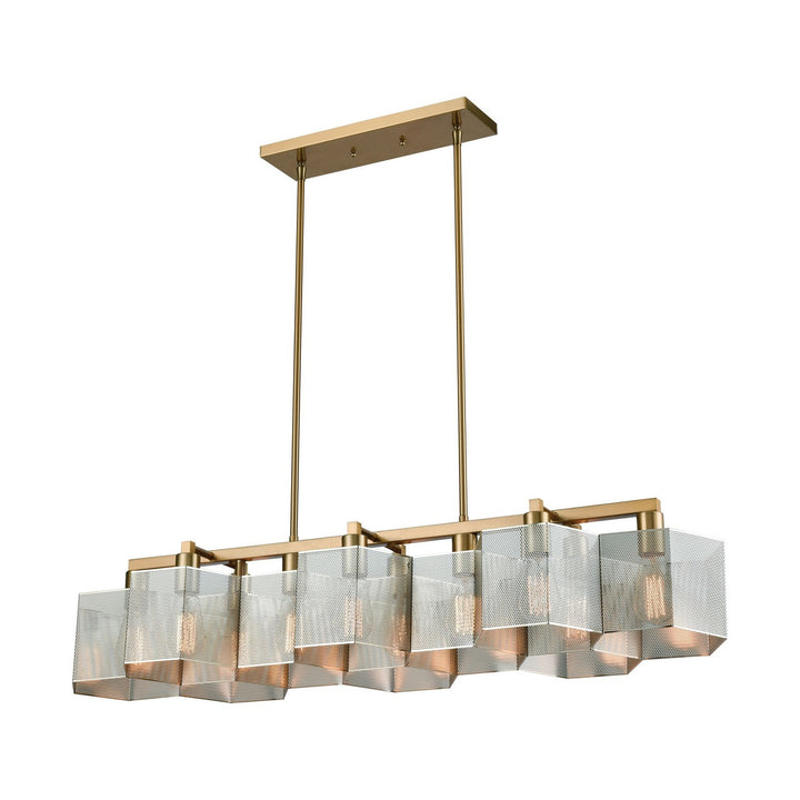 Elk Compartir 21114/10 Pendant Light - Satin Brass