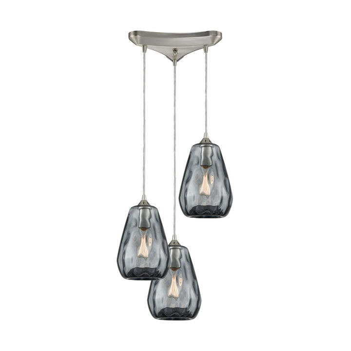 Elk Tulare 25101/3 Pendant Light - Satin Nickel