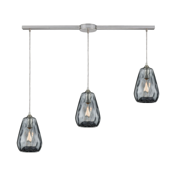 Elk Tulare 25101/3L Pendant Light - Satin Nickel