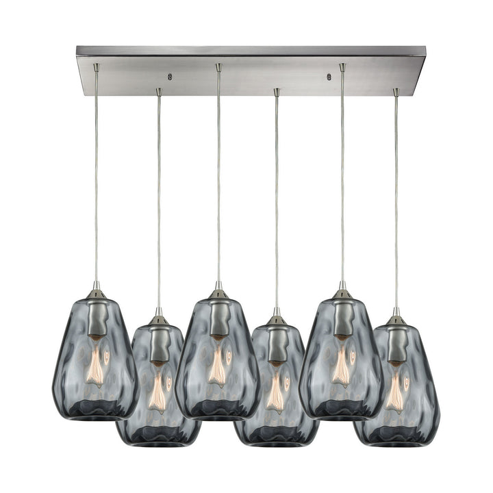 Elk Tulare 25101/6RC Pendant Light - Satin Nickel