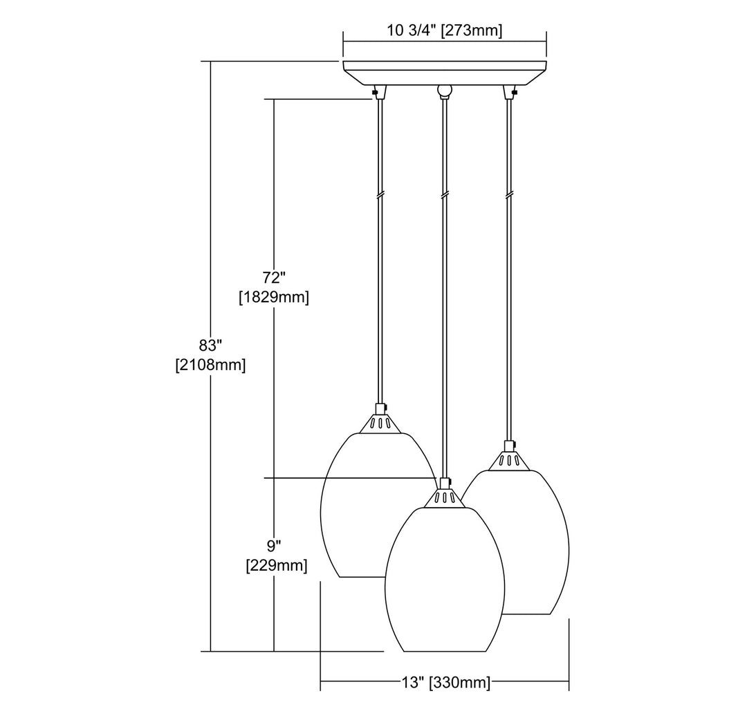 Elk Whisp 25122/3 Pendant Light - Oil Rubbed Bronze