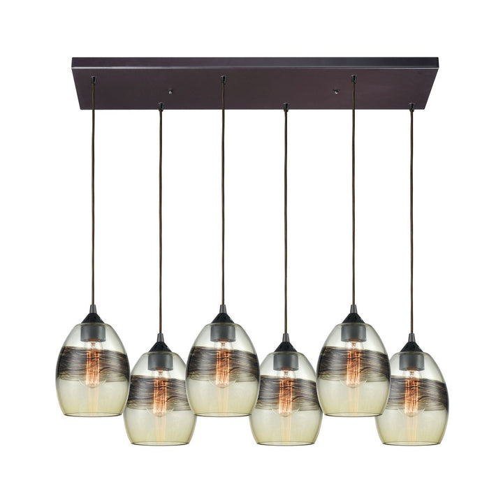 Elk Whisp 25122/6RC Pendant Light - Oil Rubbed Bronze