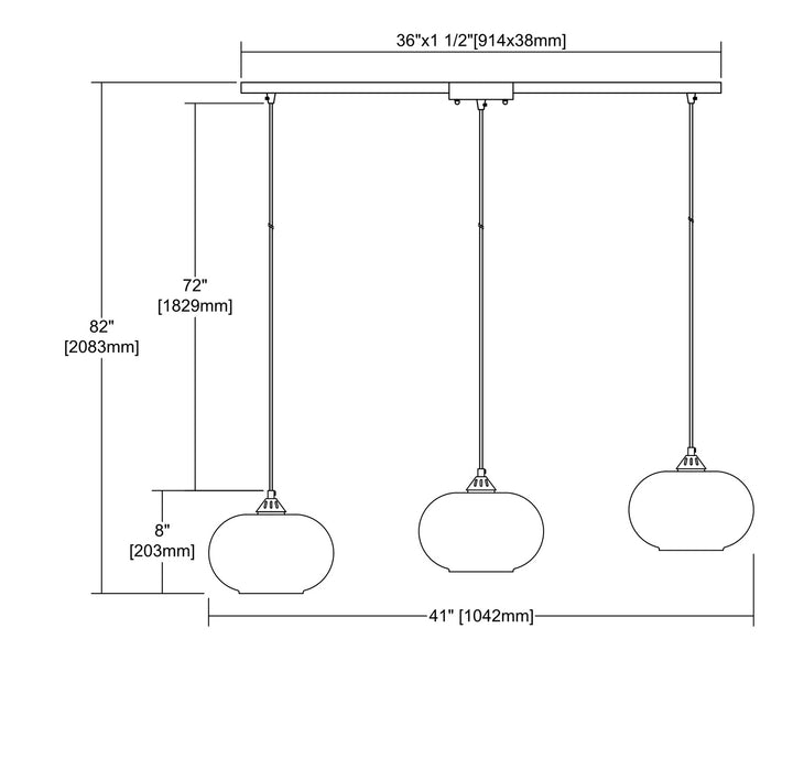 Elk Volace 25124/3L Pendant Light - Oil Rubbed Bronze