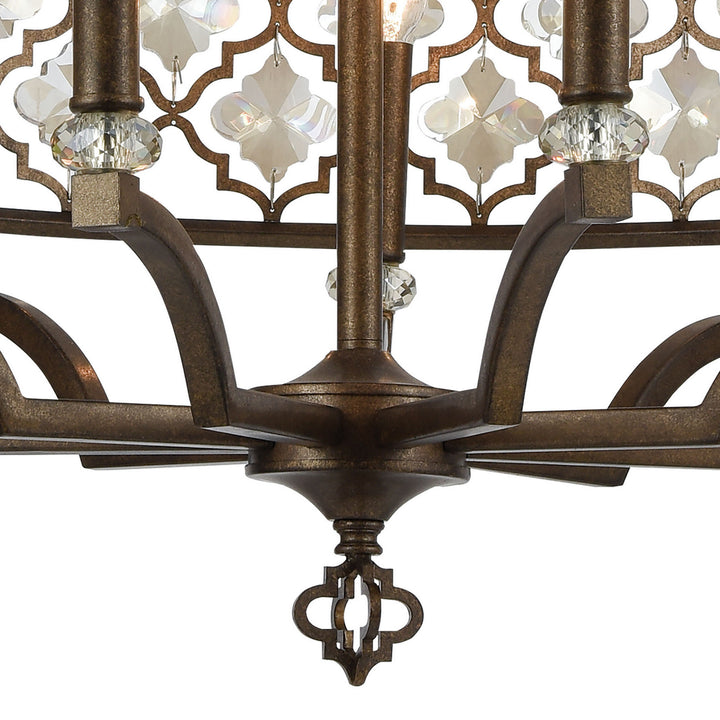 Elk Armand 31089/9 Chandelier Light - Weathered Bronze