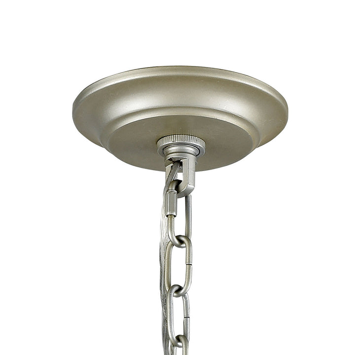 Elk Mullica 33184/6 Chandelier Light - Aged Silver