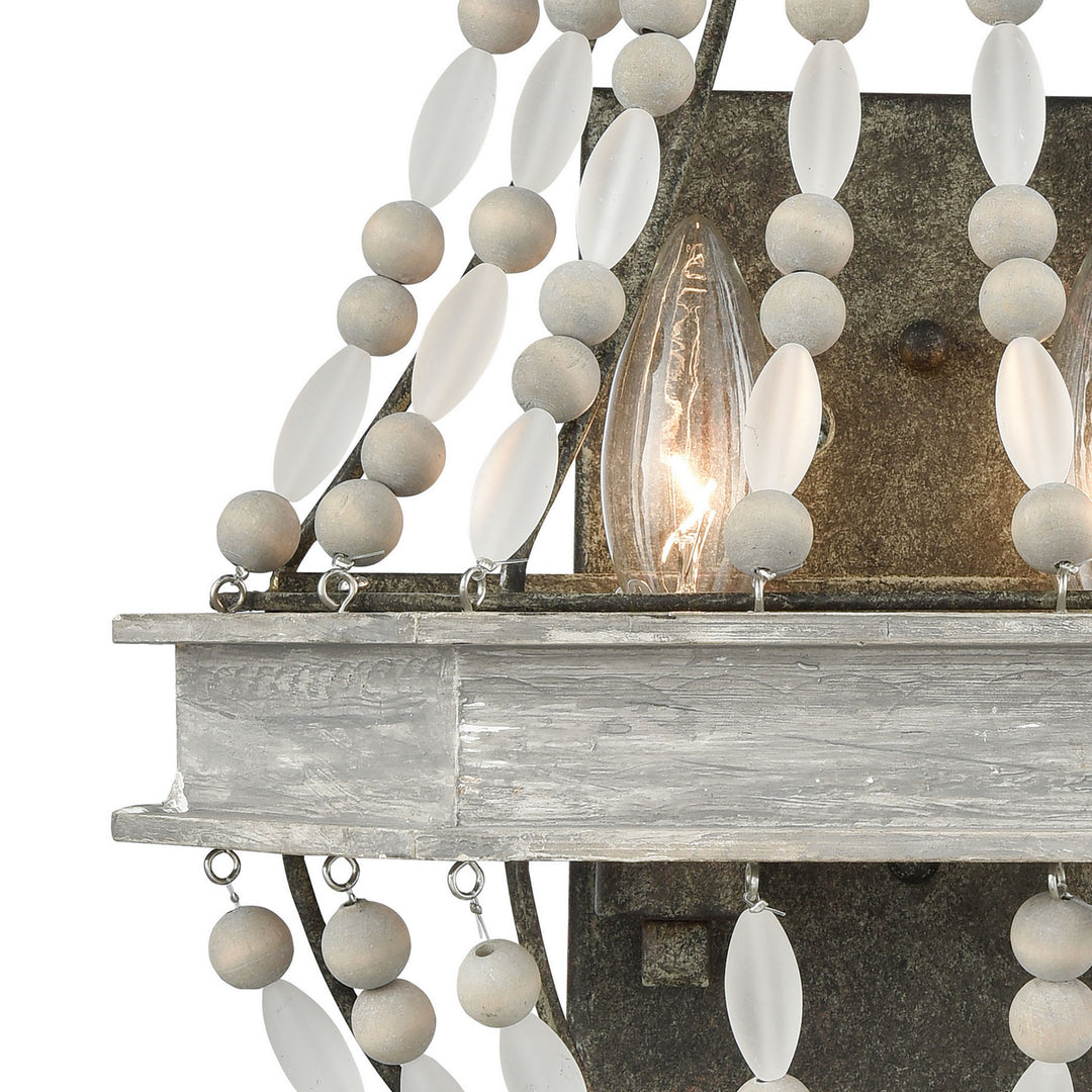 Elk Summerton 33190/2 Wall Sconce Light - Washed Gray