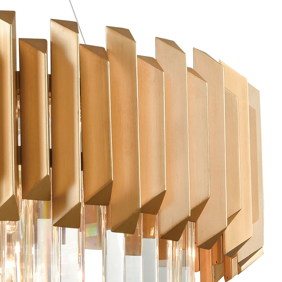 Elk Seneca Falls 33216/8 Chandelier Light - Matte Gold