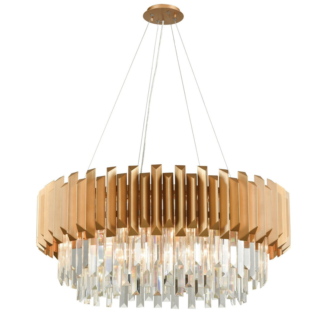 Elk Seneca Falls 33216/8 Chandelier Light - Matte Gold