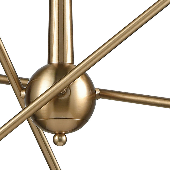 Elk Delphine 46240/6 Chandelier Light - Satin Brass