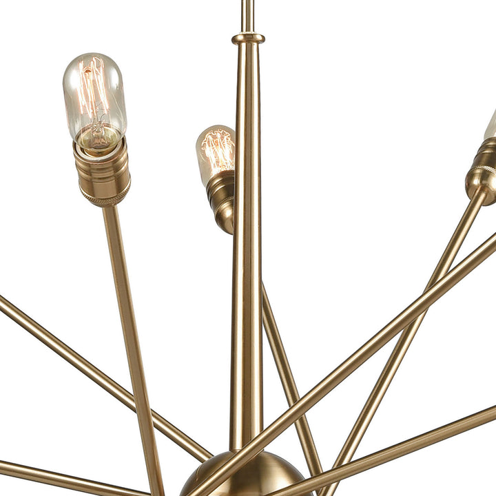 Elk Delphine 46242/14 Chandelier Light - Satin Brass