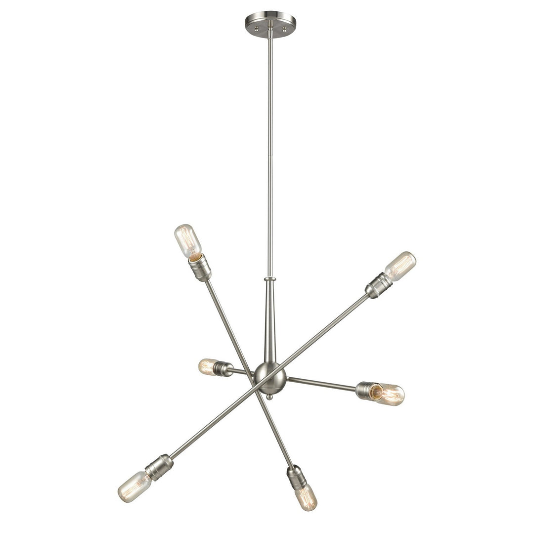 Elk Delphine 46260/6 Chandelier Light - Satin Nickel