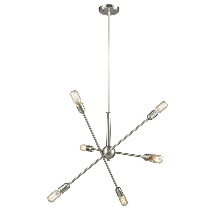 Elk Delphine 46260/6 Chandelier Light - Satin Nickel