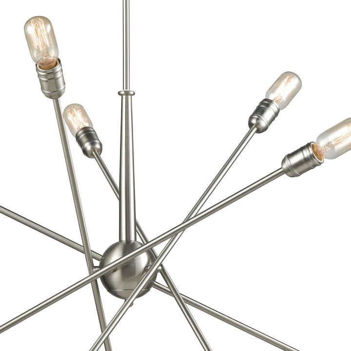 Elk Delphine 46261/10 Chandelier Light - Satin Nickel