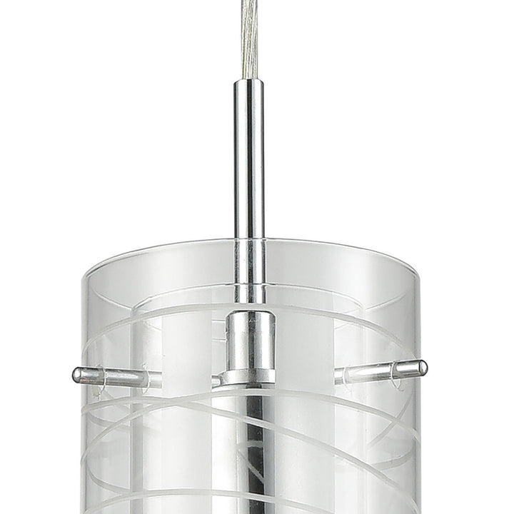 Elk Swirl 56595/1 Pendant Light - Polished Chrome