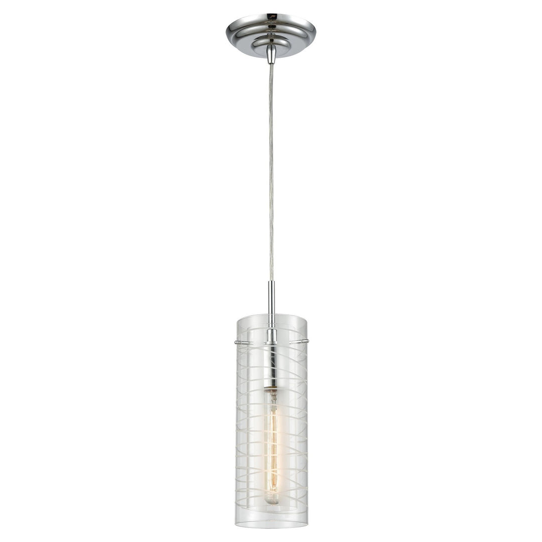 Elk Swirl 56595/1 Pendant Light - Polished Chrome