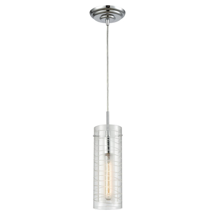 Elk Swirl 56595/1 Pendant Light - Polished Chrome