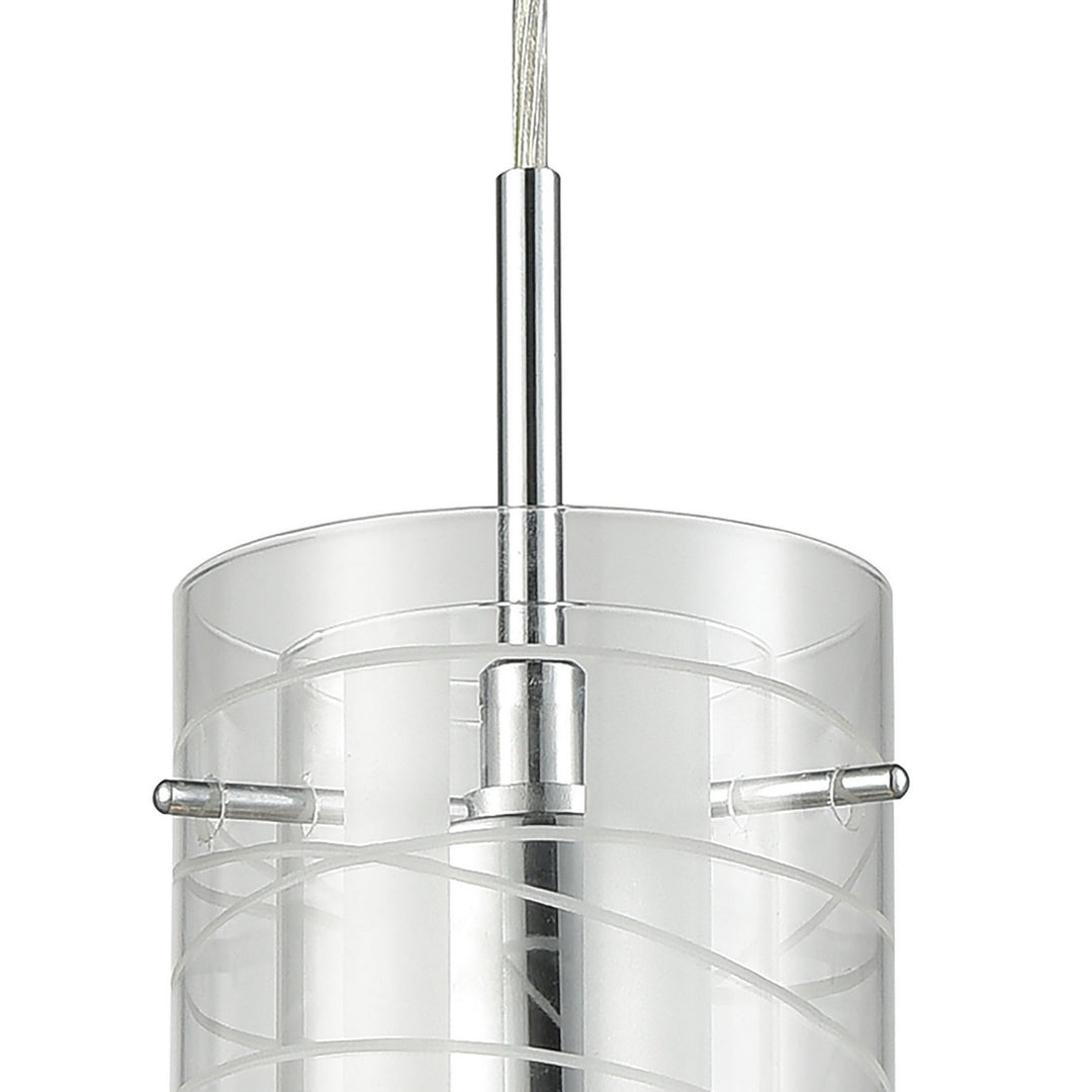 Elk Swirl 56595/3 Pendant Light - Polished Chrome