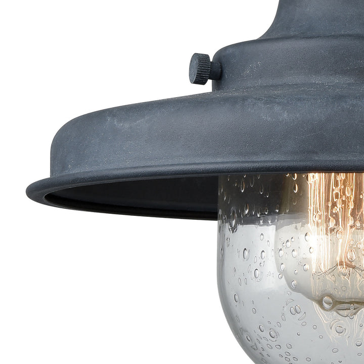 Elk Lighting 57162/1  Vinton Station Outdoor Aged Zinc