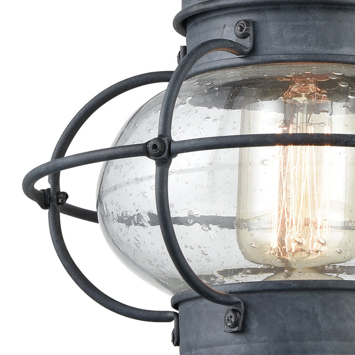 Elk Lighting 57170/1  Onion Outdoor Aged Zinc