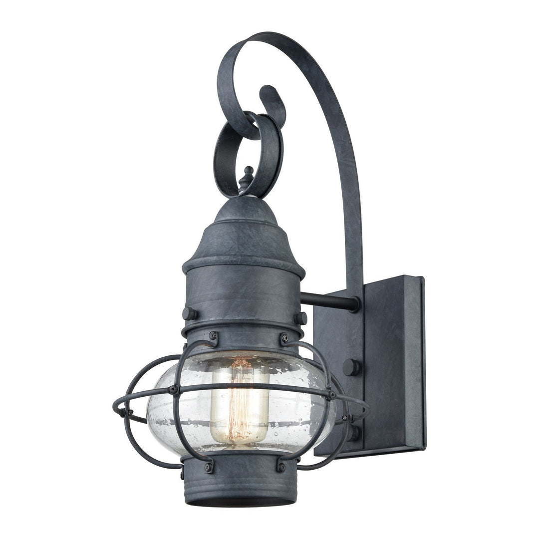 Elk Lighting 57170/1  Onion Outdoor Aged Zinc