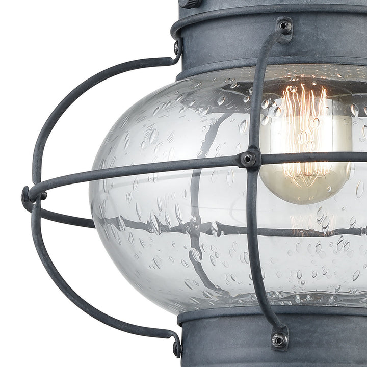 Elk Lighting 57171/1  Onion Outdoor Aged Zinc