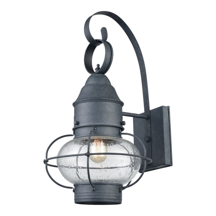 Elk Lighting 57171/1  Onion Outdoor Aged Zinc