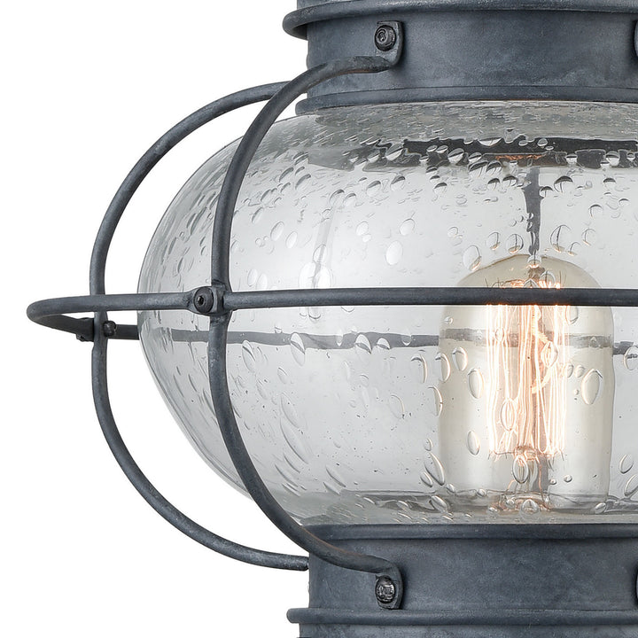 Elk Lighting 57172/1  Onion Outdoor Aged Zinc