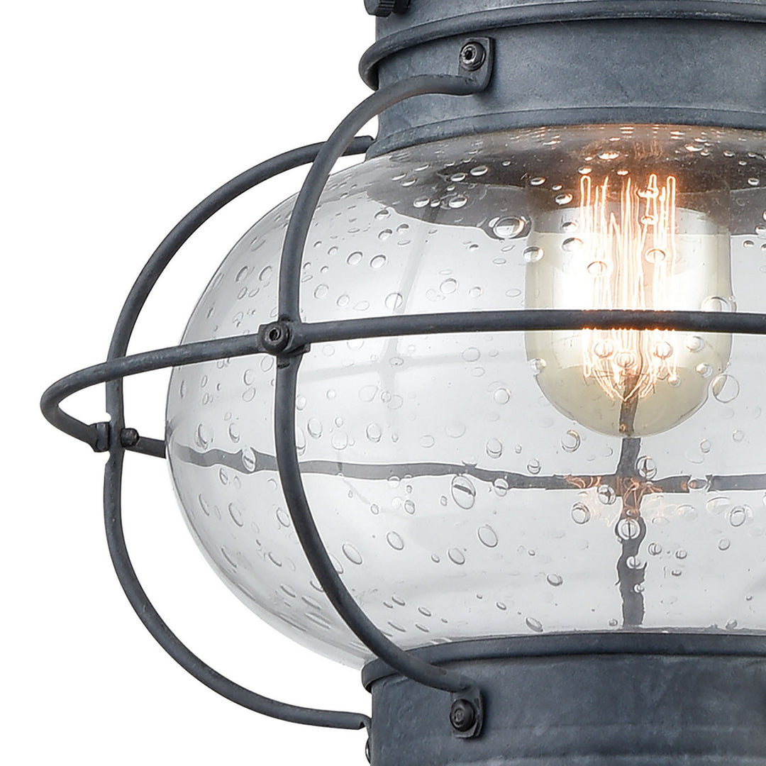 Elk Lighting 57173/1  Onion Outdoor Aged Zinc