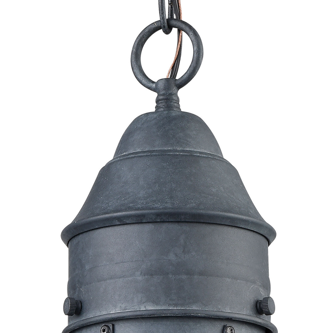 Elk Lighting 57173/1  Onion Outdoor Aged Zinc