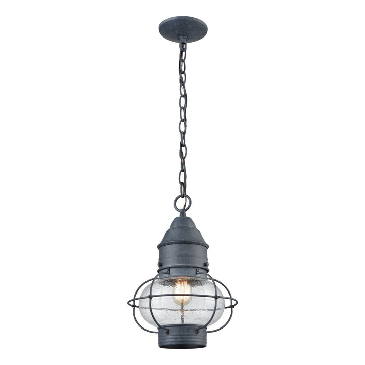 Elk Lighting 57173/1  Onion Outdoor Aged Zinc
