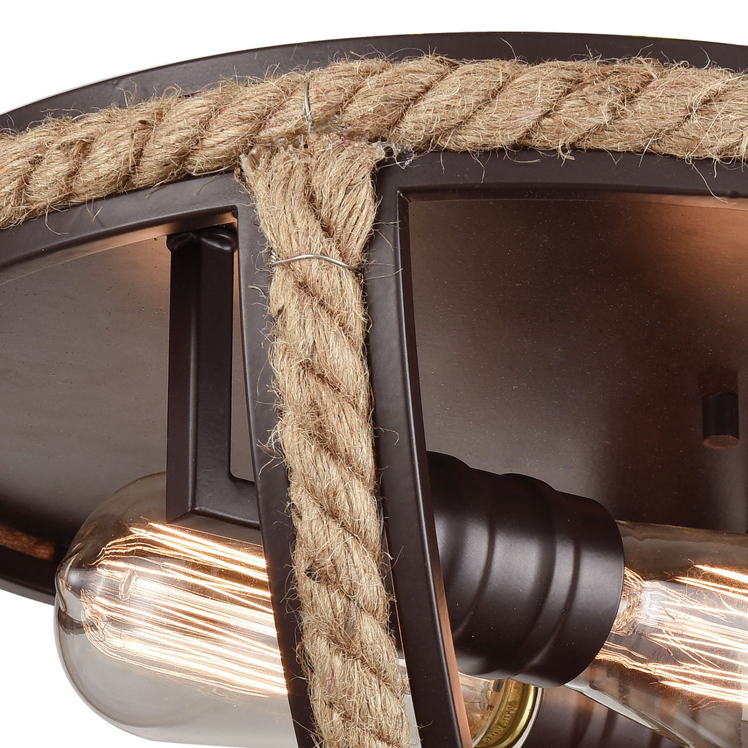 Elk Natural Rope 63062-2 Ceiling Light - Oil Rubbed Bronze