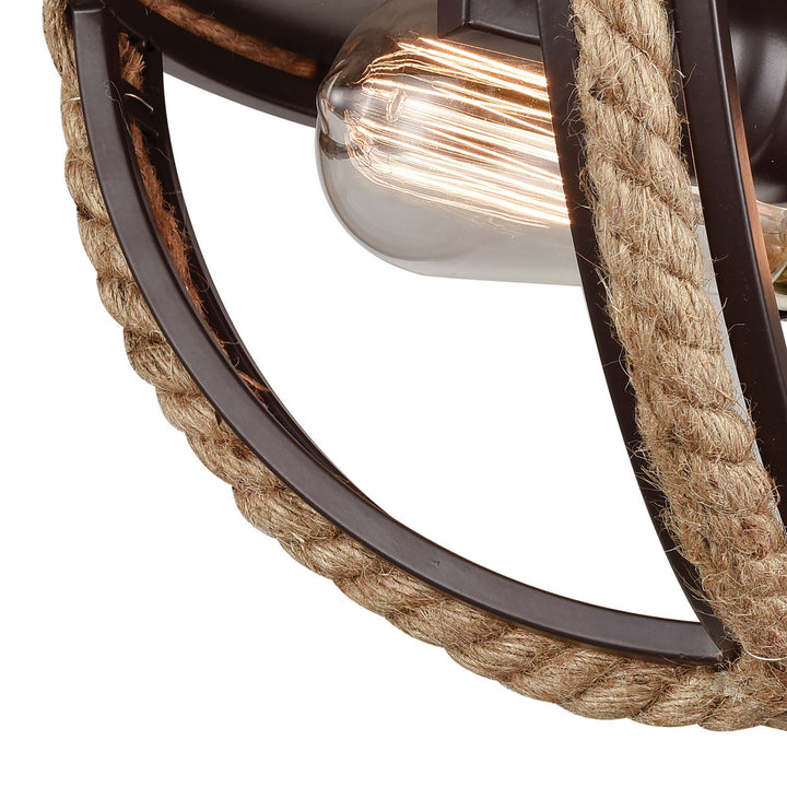 Elk Natural Rope 63062-2 Ceiling Light - Oil Rubbed Bronze