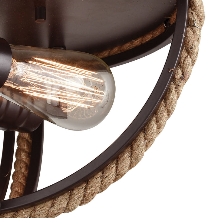 Elk Natural Rope 63062-2 Ceiling Light - Oil Rubbed Bronze
