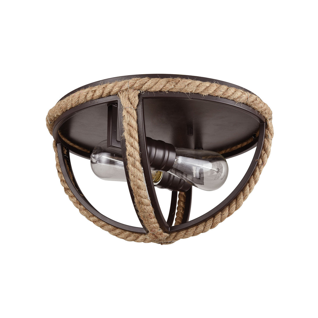 Elk Natural Rope 63062-2 Ceiling Light - Oil Rubbed Bronze